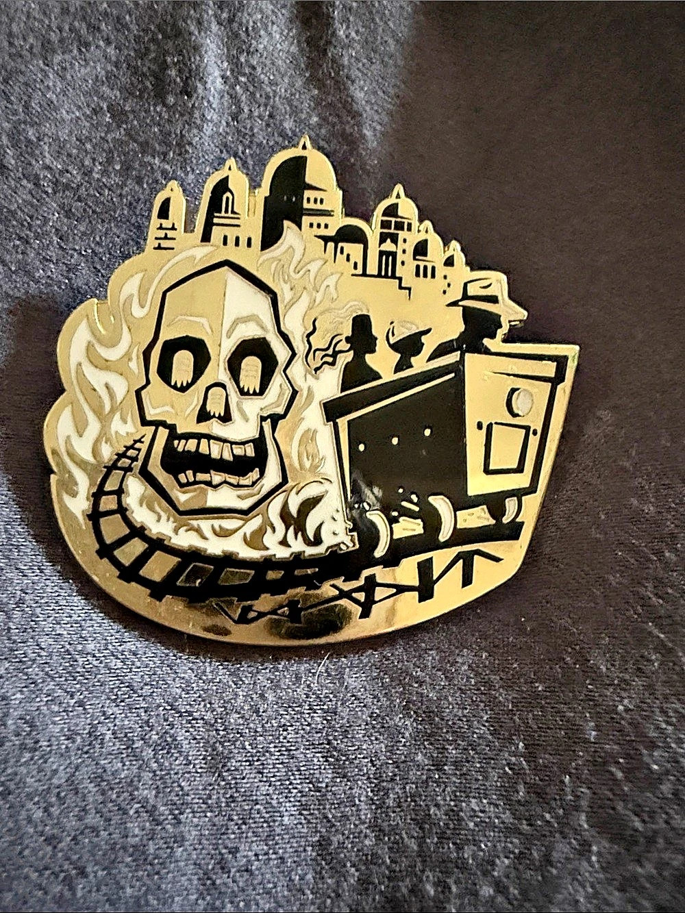 Disney Indiana Jones and the Temple of Doom 35th Anniversary D23 Gold Member Pin